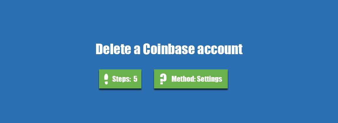 coinbase how to delete account