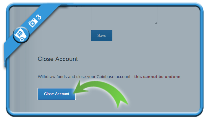 delete my coinbase account