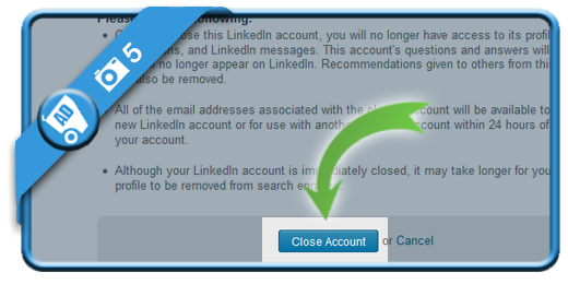 delete linkedin account 5