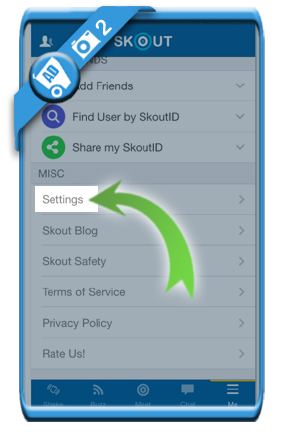 How to delete skout account