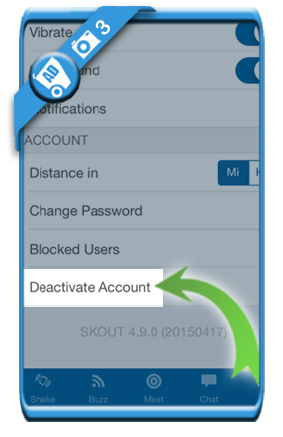 Skout account to delete how Delete skout
