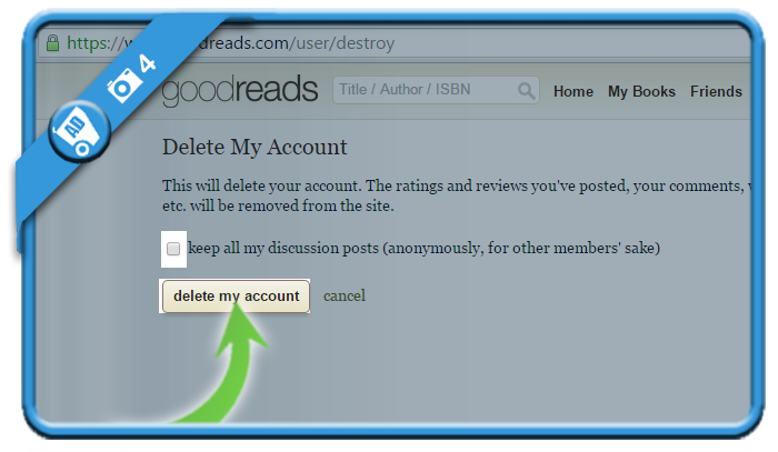 delete goodreads account 4