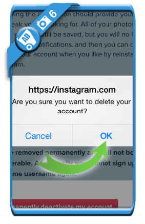 delete instagram account 6