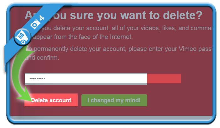 delete vimeo account 4