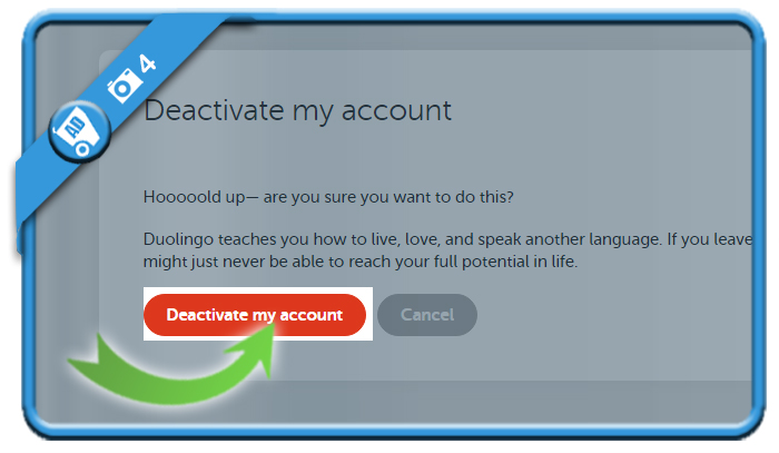 delete duolingo account 4
