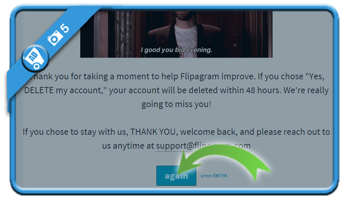 delete flipagram account 5