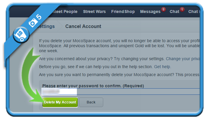 delete mocospace account 5