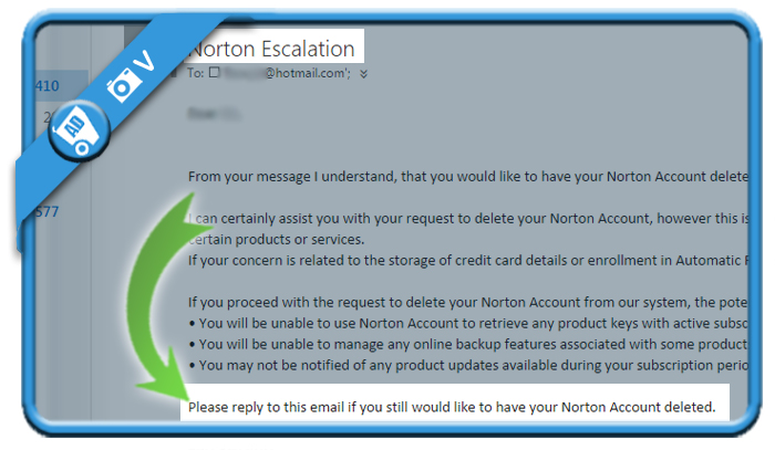 delete norton account 2