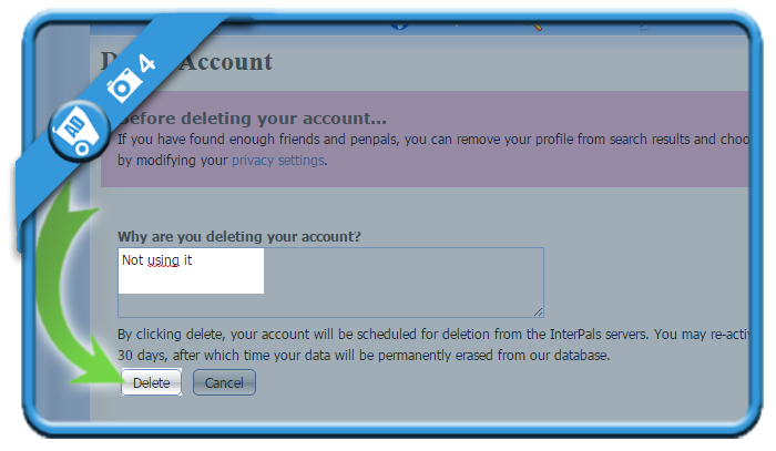 delete interpals account 4