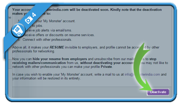 delete monsterindia account 4
