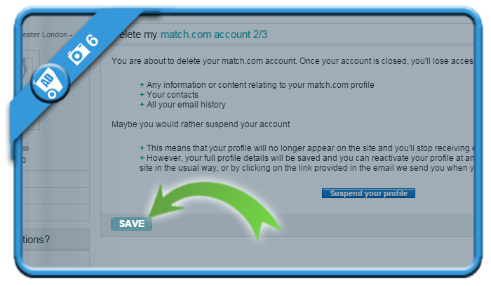 delete match account 6