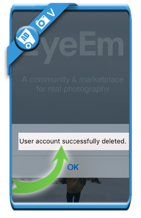 delete EyeEm account 7