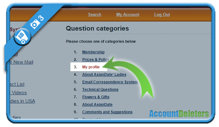 How to delete an AsianDate account? 