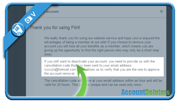 Account delete flirt how to Membership Cancelation