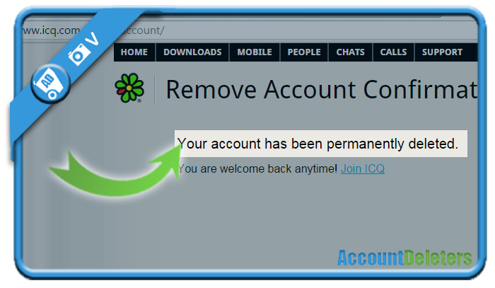 how to deactivate icq account