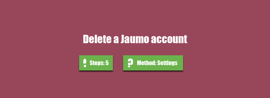Jaumo delete account