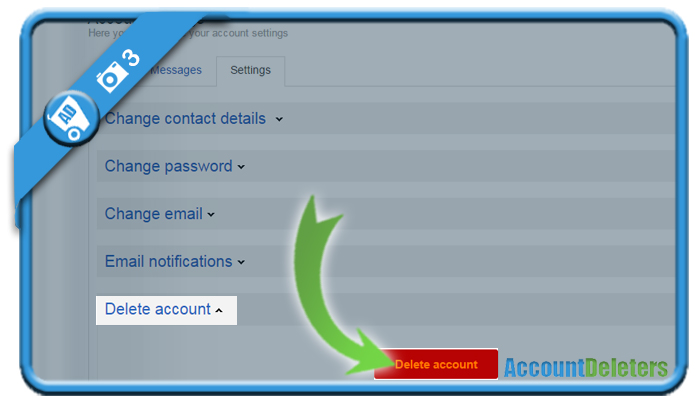 How to delete olx account ?
