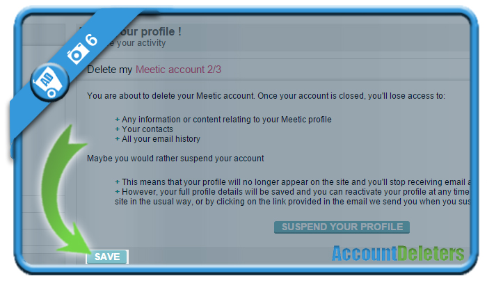 delete meetic account 6