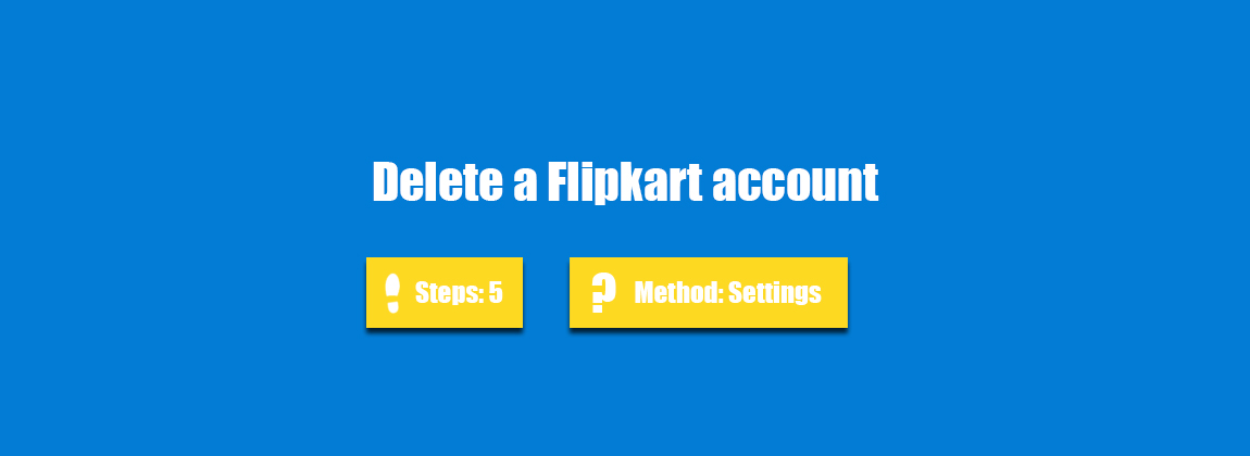 delete flipkart account