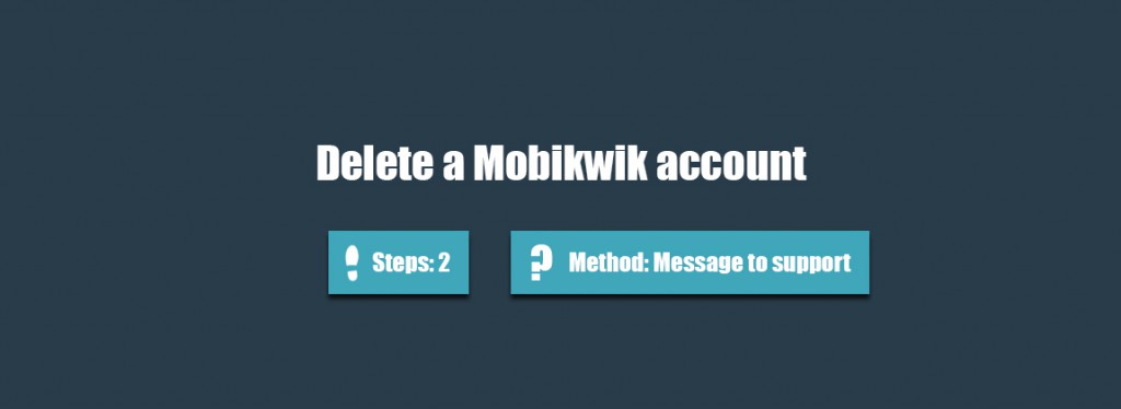 Delete mobikwik account