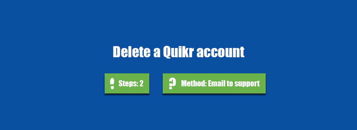 delete quikr account