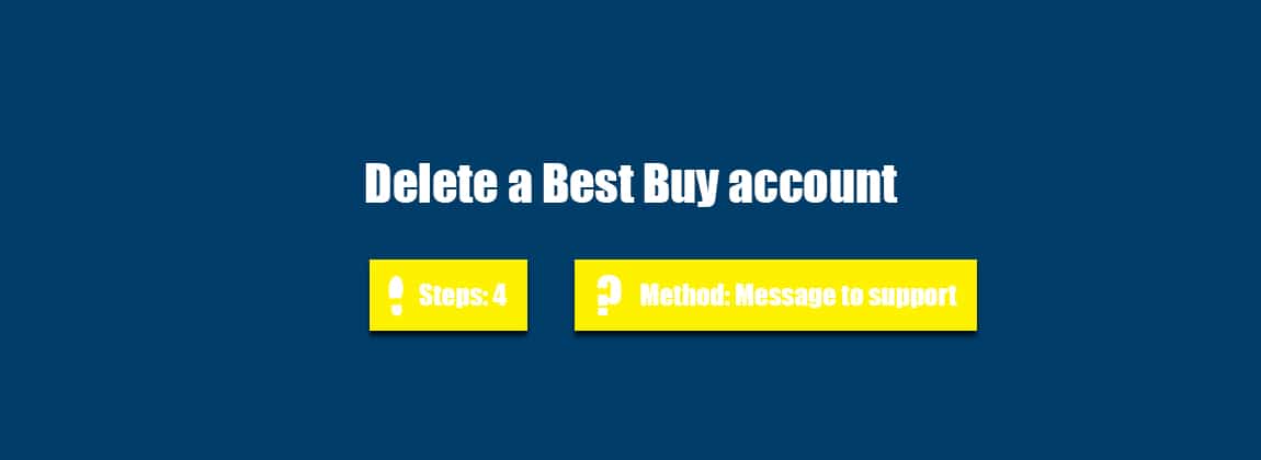 Delete best buy account