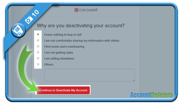 delete carousell account 10