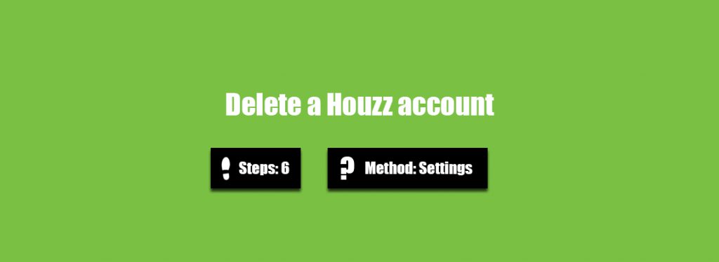 Delete Houzz account