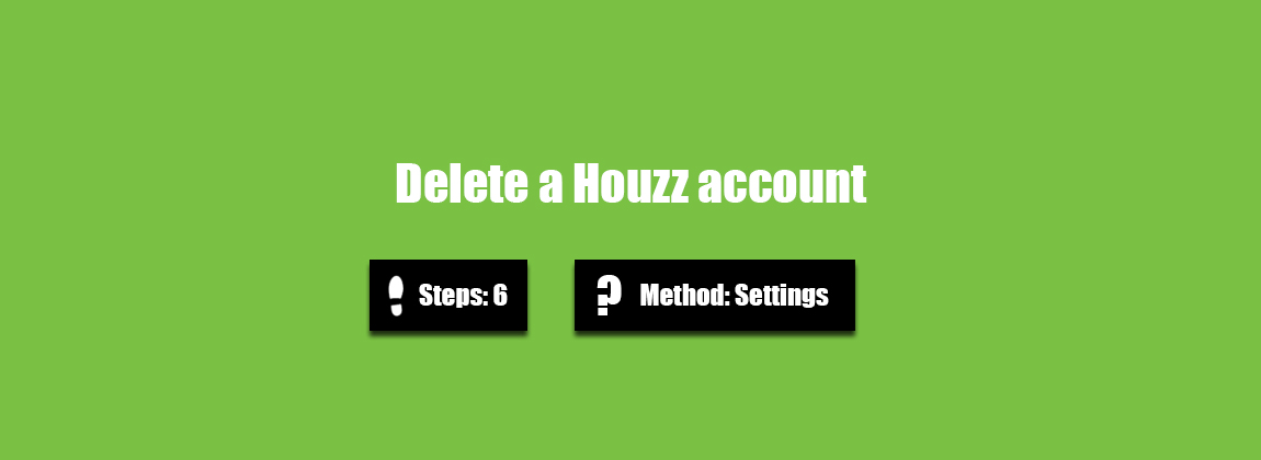 Delete Houzz account
