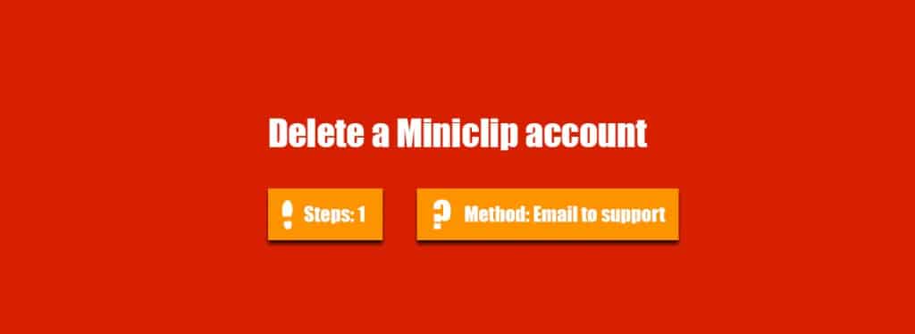 Delete Miniclip account