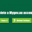 Delete Mygov account