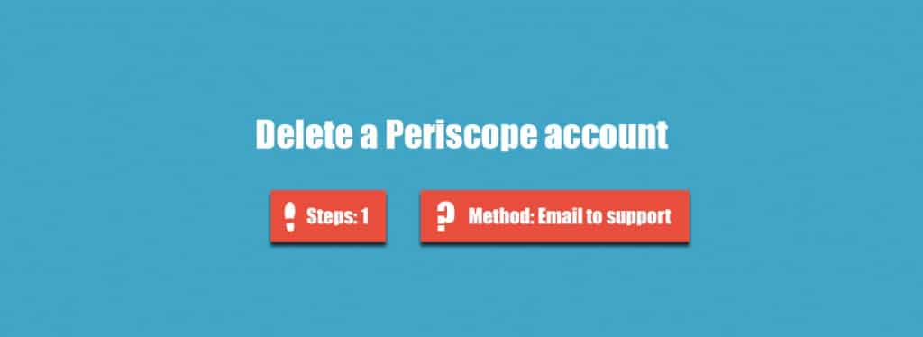 Delete periscope account