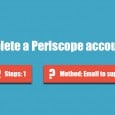 Delete periscope account