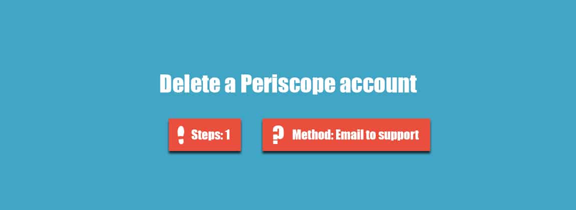 Delete periscope account