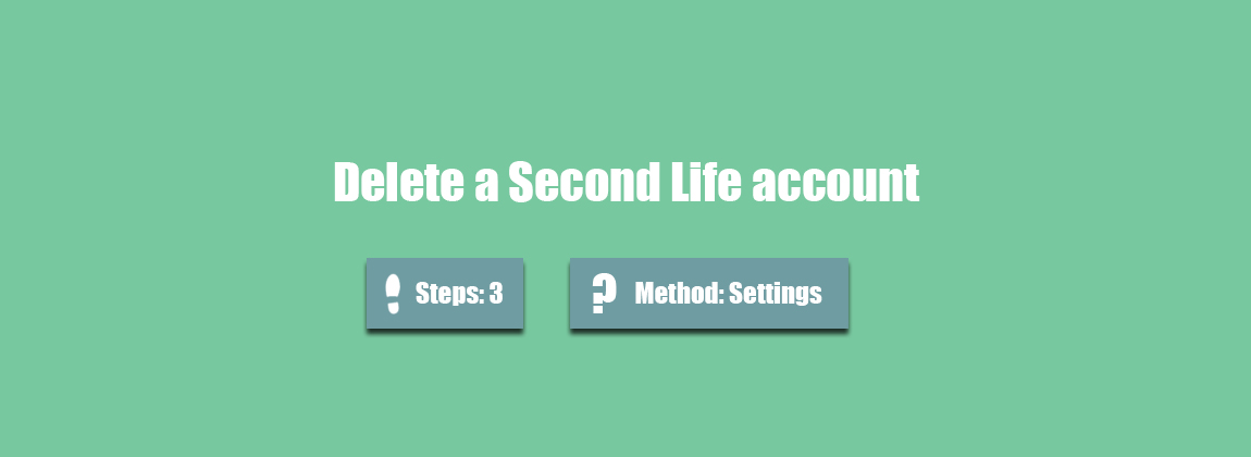 Delete Second Life account