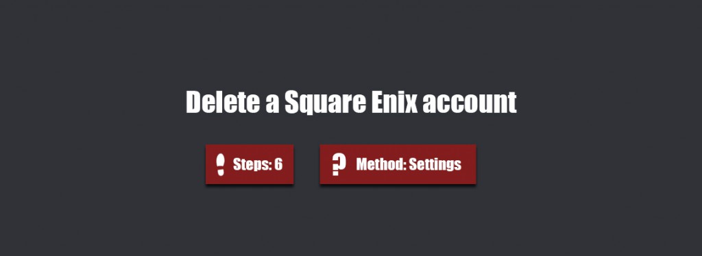 Delete square enix account