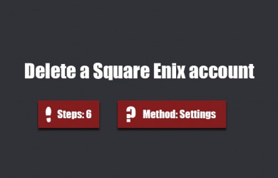 Delete square enix account