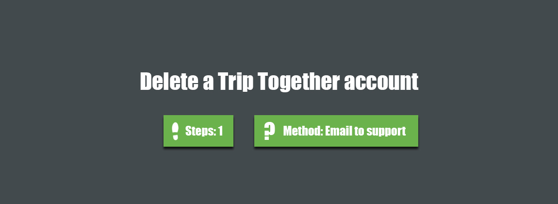 Delete trip together account