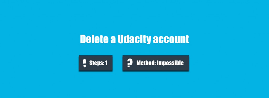 Delete Udacity account