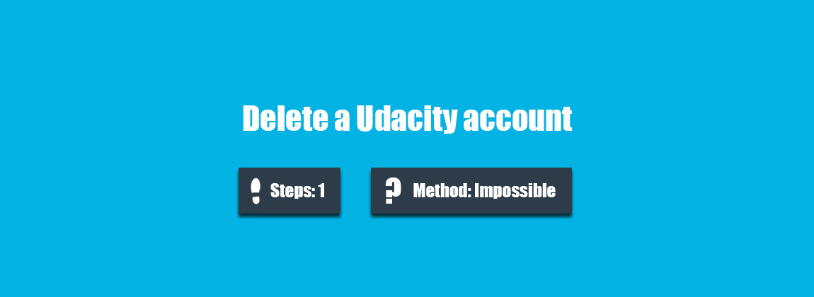 Delete Udacity account