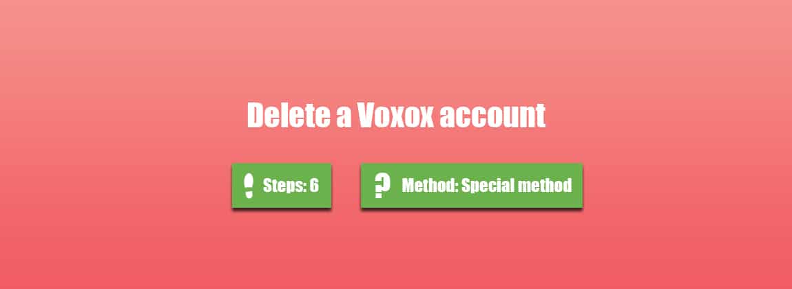 Delete Voxox account