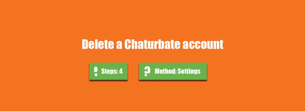 Delete Chaturbate account