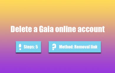 Delete Gaia online account