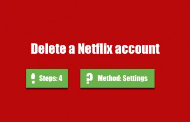Delete Netflix account