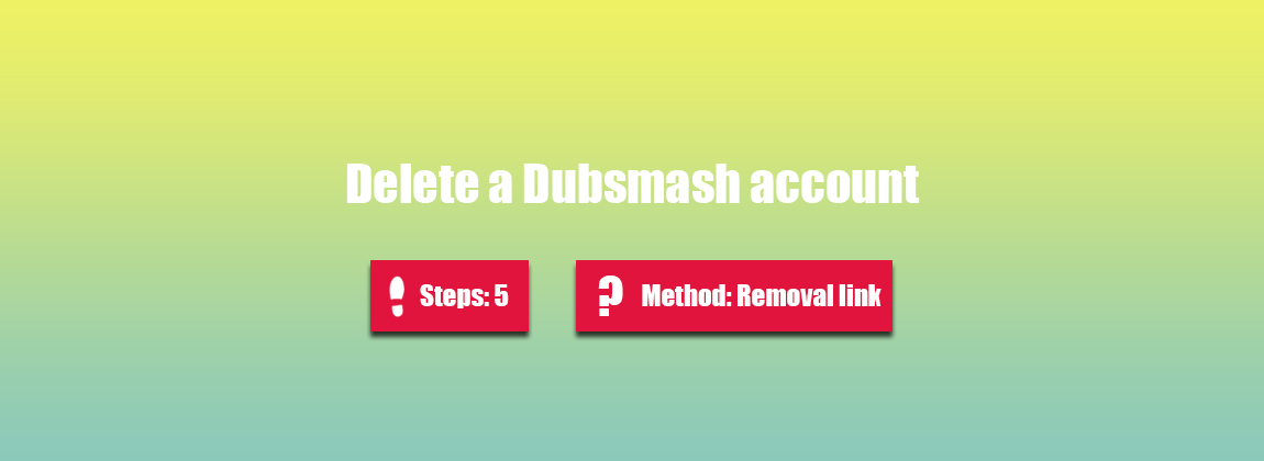 Delete dubsmash account