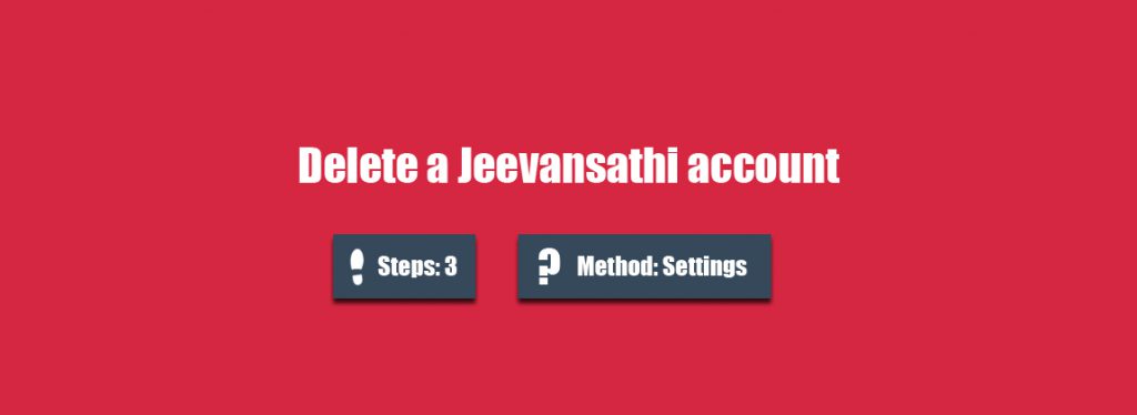 delete jeevansathi account