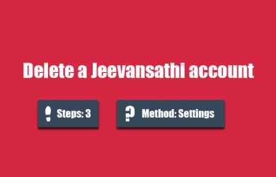delete jeevansathi account