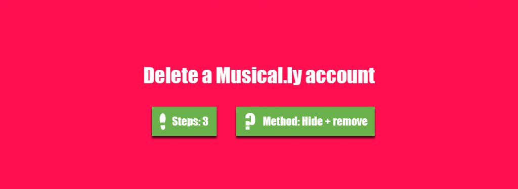 delete musically account
