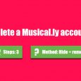 delete musically account