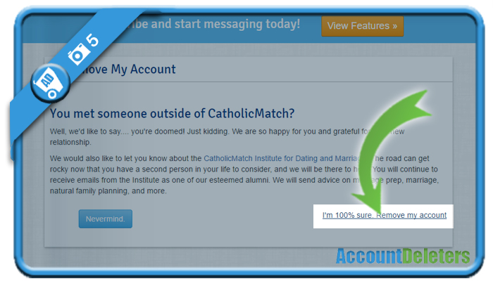 delete catholic match account 5